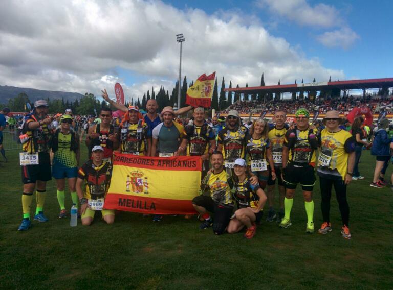 En esta imagen, corredores del equipo Africanus de Melilla