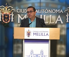 El diputado de Ciudadanos Melilla (Cs) en la Asamblea (Cs), Luis Escobar
