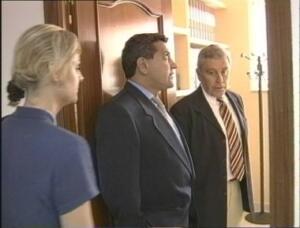 Enrique Beamud, junto a Enrique Bohórquez y E. Rivera, en unas de sus visitas a MELILLA HOY