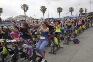 La organización realizó varias sesiones de bici desde las 11.30 a las 21.30 h.