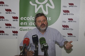 El responsable del área de aguas de Guelaya, Santiago Martín Barajas