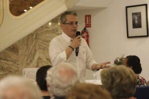 Enrique Roldán, durante su conferencia