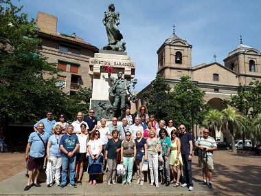 El grupo durante el recorrido