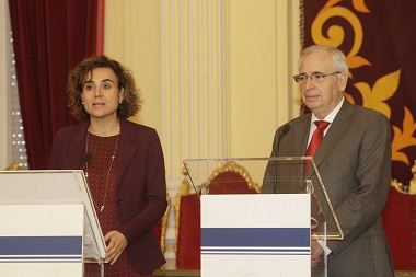 La ministra de Sanidad, en su anterior visita a Melilla