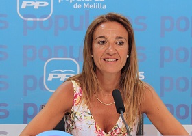 La secretaria de Comunicación del PP de Melilla, Esther Donoso