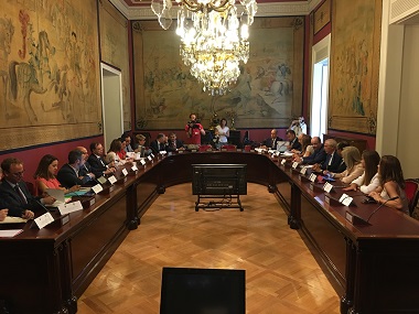 Las delegaciones de las Ciudades Autónomas de Melilla y Ceuta se reunieron ayer en el Senado