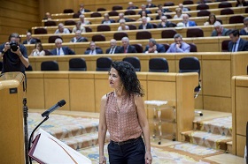 La senadora Maribel Mora, de Podemos
