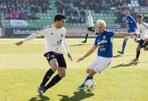 El lateral derecho, en el choque disputado ante la Balompédica Linense