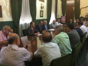 Reunión celebrada la pasada semana con organizaciones comerciales y empresariales