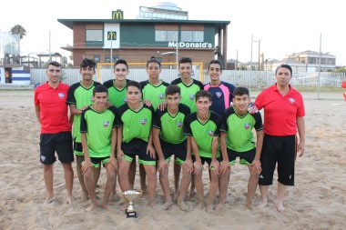 C.F. Rusadir, campeón cadete de fútbol playa