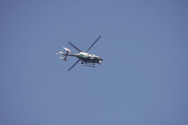 El helicóptero de la Guardia Civil lleva en Melilla de manera ininterrumpida desde hace cuatro años