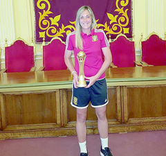 Lorena Asensio Ruiz, jugadora de la selección española de fútbol playa
