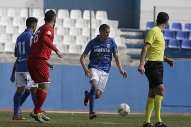 Borja Prieto, en uno de los encuentros de Liga de la pasada temporada