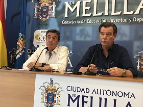 José Manuel Calzado y el consejero Antonio Miranda