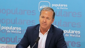 El secretario general del PP melillense, Miguel Marín