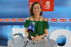 La número uno en el PSOE local, Gloria Rojas