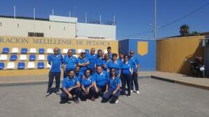 Componentes del Club Petanca Melilla que intentará ascender a Primera División en la Liga Nacional en tierras barcelonesas