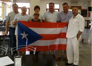 La delegación melillense con la portorriqueña