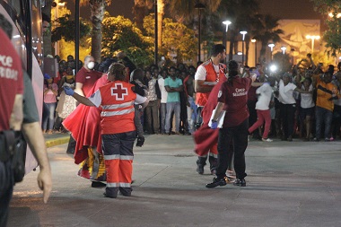 Cruz Roja atiende a los recién llegados