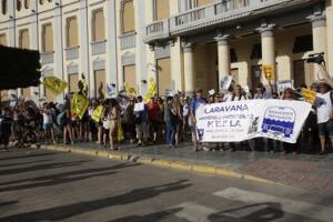La caravana se despidió de Melilla con una marcha reivindicativa