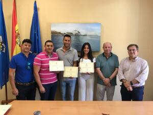 En esta fotografía, los vencedores de la categoría de la Facultad de Ciencias Sociales (UGR)