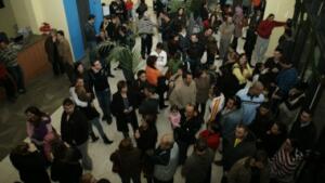 Imagen de aspirantes a VPO en una promoción pública anterior