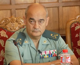 El general jefe del Estado Mayor del Mando de Operaciones de la Guardia Civil, Francisco Díaz