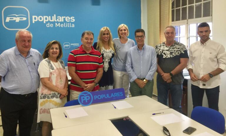 En la imagen, integrantes de la Comisión de Sanidad del PP de Melilla