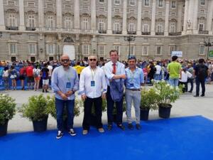 Antonio Miranda, junto a Alejandro Blanco, en Madrid, con motivo de una prueba de triatlón a nivel nacional