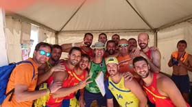 Plantilla del Baplamel Melilla que se desplazó al Campeonato de España