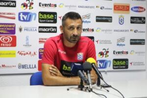 Manolo Herrero, ayer en un momento de su intervención en rueda de prensa