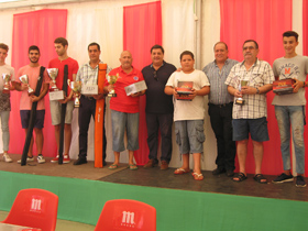 Foto de todos los premiados de la edición anterior