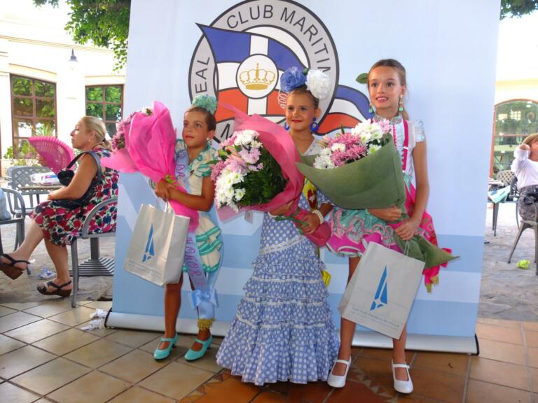 Las ganadoras del año pasado del certamen de Miss Sirenita del Club Marítimo de Melilla