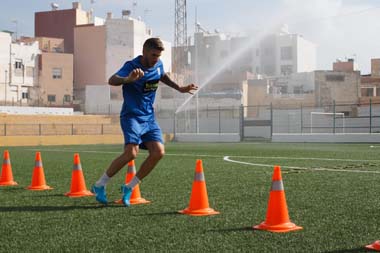 Lolo Garrido, jugador de la U.D. Melilla