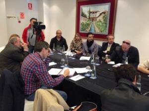 Imagen de una rueda de prensa de archivo de CSIF Educación
