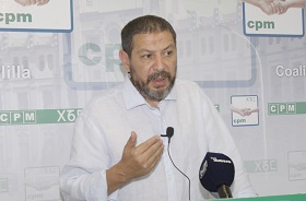 El presidente de Coalición por Melilla (CPM), Mustafa Aberchán, dijo que el diputado de Unidos Podemos Alberto Garzón, podría desplazarse a la ciudad por este asunto