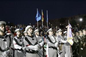 Los momentos más emotivos fueron el himno y el homenaje a los caídos