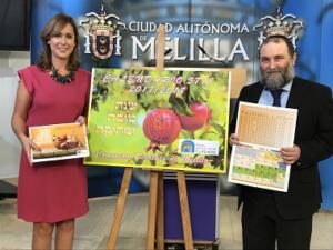 La consejera Paz Velázquez y Jaime Azancot, presidente de la Comunidad Israelita