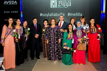 Mujeres de Lal La Buya, en una de las primeras visitas que realizaron a Madrid