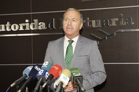 El presidente de la Autoridad Portuaria, Miguel Marín
