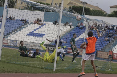 Imagen del gol conseguido por Odei en el encuentro del pasado domingo ante el Betis Deportivo