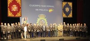 El acto del Día de la Policía Nacional contó con la asistencia de las principales autoridades de Melilla, que entregaron numerosas condecoraciones