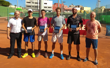 Campeones y finalistas de la modalidad de dobles del XII ITF Masculino Ciudad de Melilla