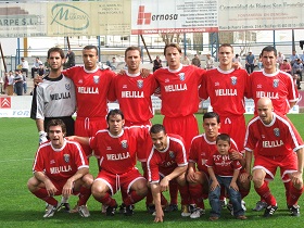 Conjunto de la U.D. Melilla que ganó 0-3 en Écija en la temporada 2004-05