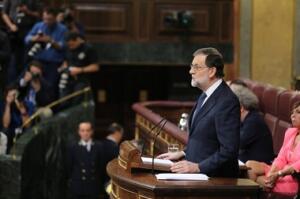 Mariano Rajoy ayer en el Pleno del Congreso