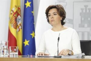 La vicepresidenta del Gobierno, Soraya Sáenz de Santamaría