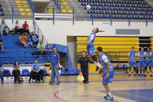 Mario Junior, en un encuentro de la pasada temporada