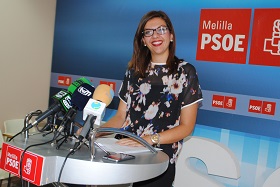 La secretaria de Organización del Partido Socialista de Melilla, Sabrina Moh