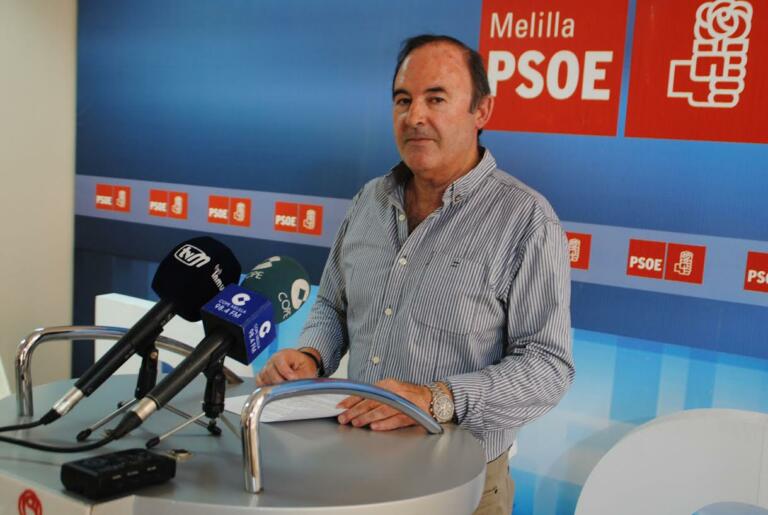 El Secretario de Política Autonómica y Municipal del PSOE de Melilla, Francisco Vizcaíno