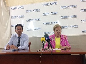 Jerónimo Pérez y Margarita López, presidenta de CEME